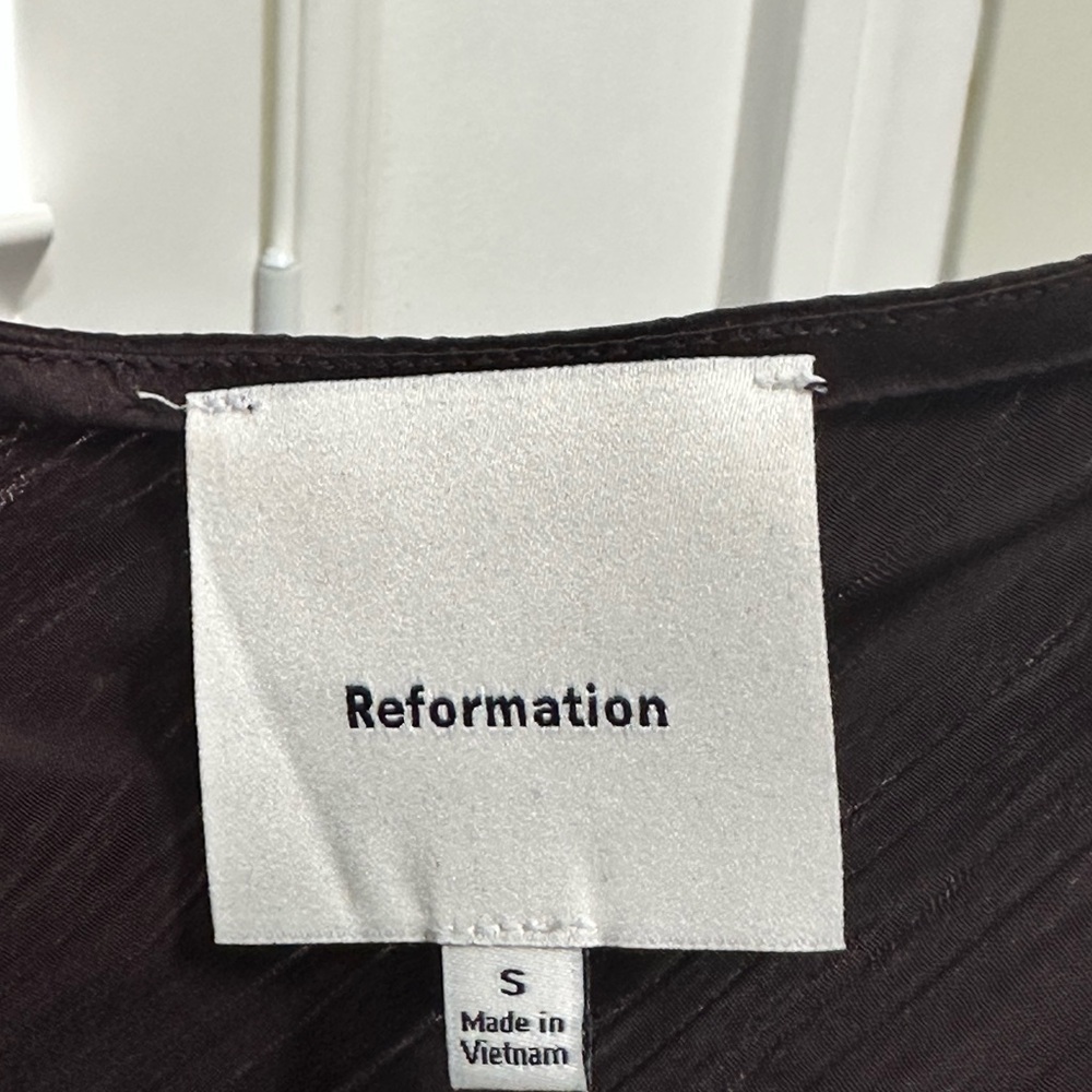 Reformation Satin Dress